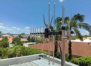 Rooftop TV antenna installation sunshine coast
